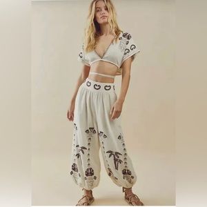 Free people Kai embroidered set